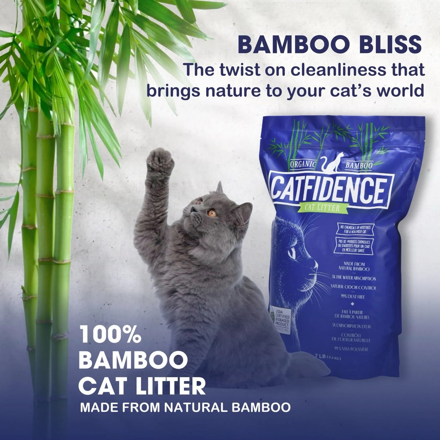 Catfidence Bamboo Cat Litter – Natural & Eco-Friendly