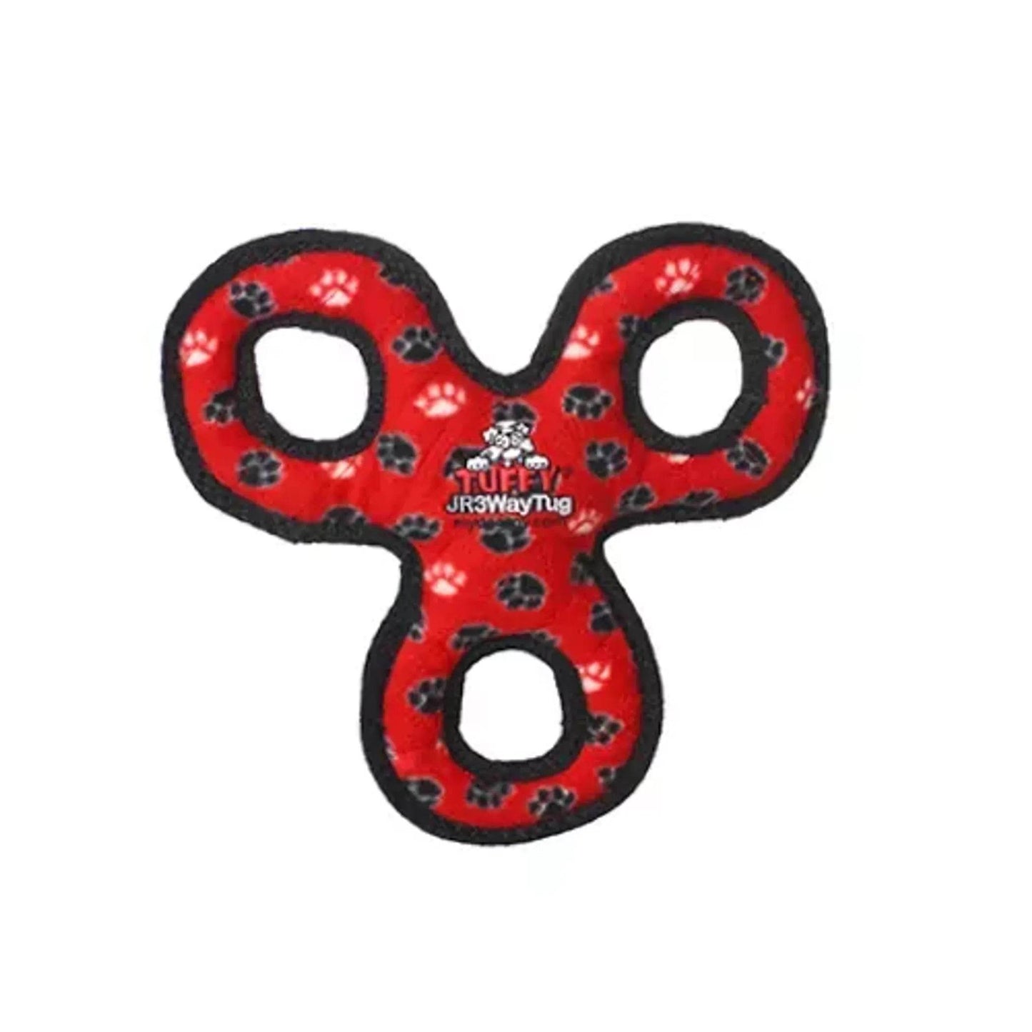 Tuffy Jr 3WayTug Red Paw - Beasty Lux
