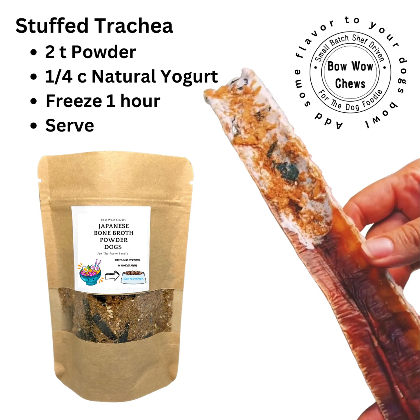 Bison Trachea Canoe – Natural Dog Chew Treat