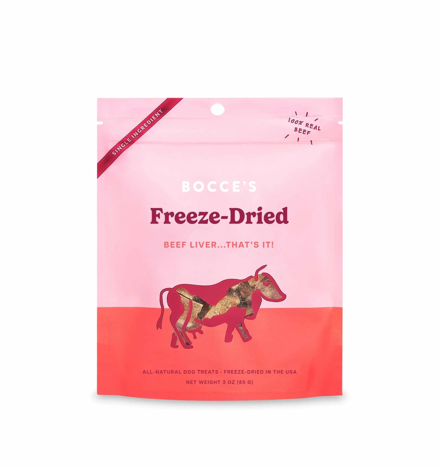 Bocce’s Bakery Freeze-Dried Beef Liver Dog Treats – 3oz