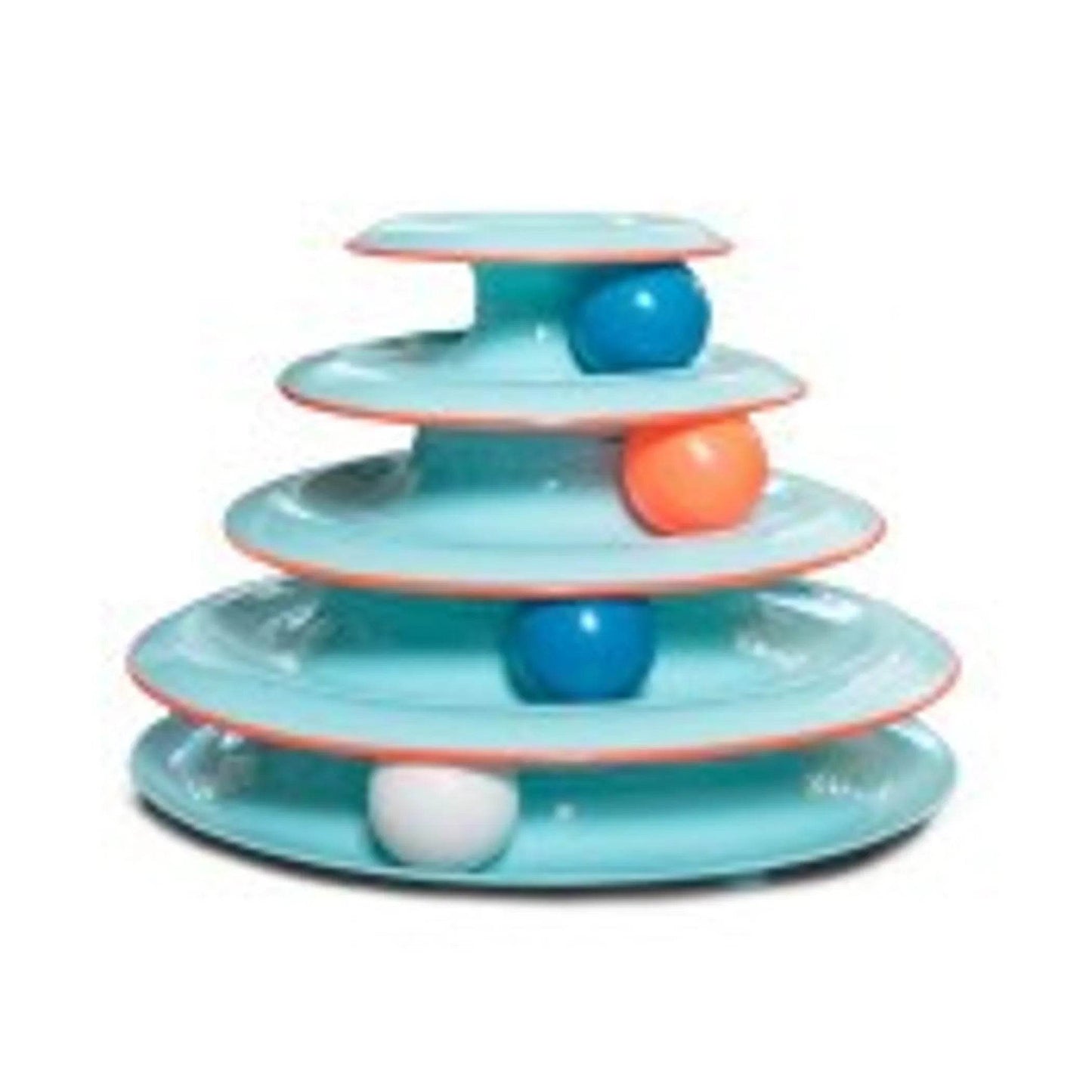 Catstages Chase Meowtain Cat Track Toy Blue - Beasty Lux