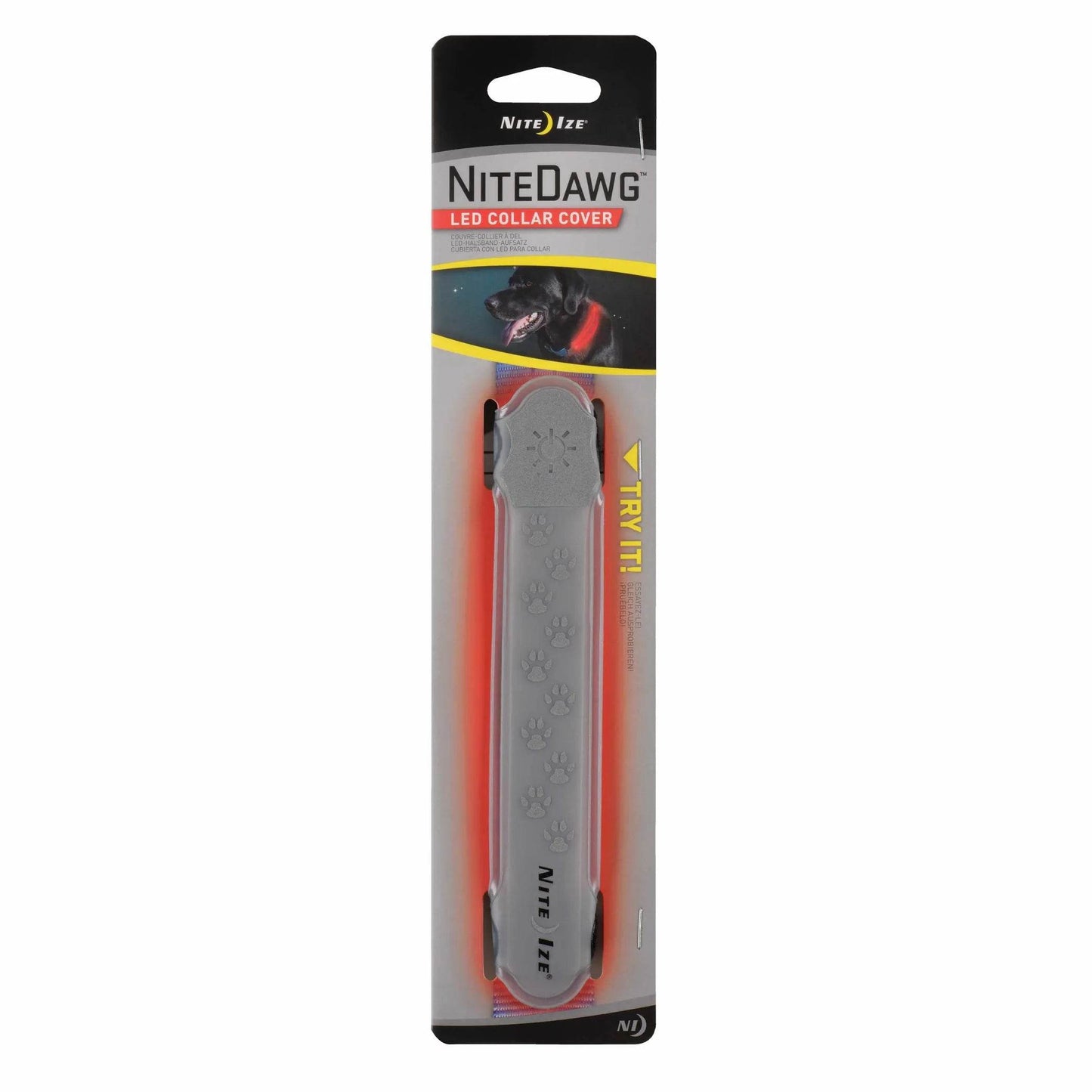Nite Ize NiteDawg LED Collar Cover - Grey - Beasty Lux