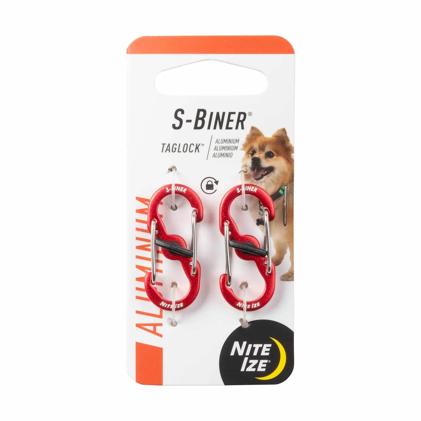 Nite Ize S-Biner TagLock Aluminum - Beasty Lux