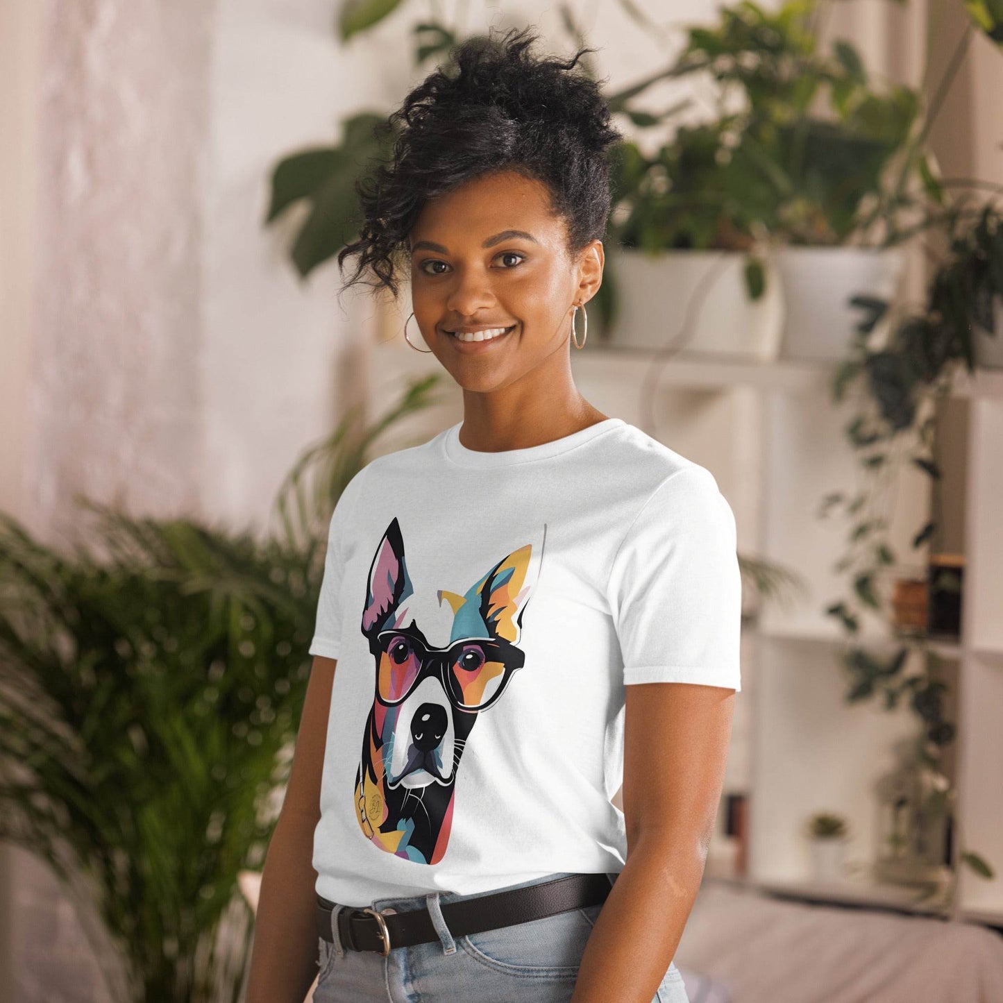 Beasty Lux Short-Sleeve Unisex T-Shirt With Visionary Dog - Beasty Lux