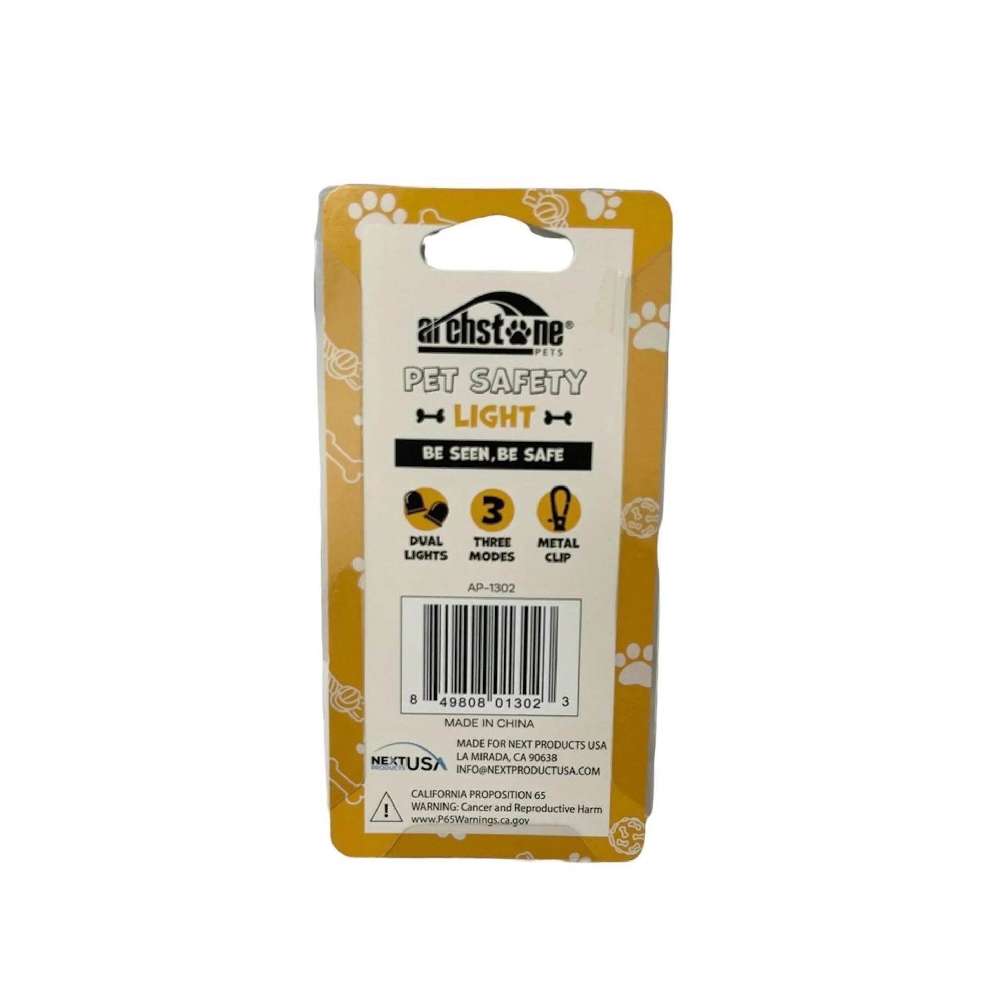 Pet Safety Light (Flashing Collar Accessory & Night Walking Attachment) - Beasty Lux