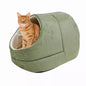 GOOPAWS Cat Cave for Cat and Warming Burrow Cat Bed, Pet Hideway Sleeping Cuddle Cave