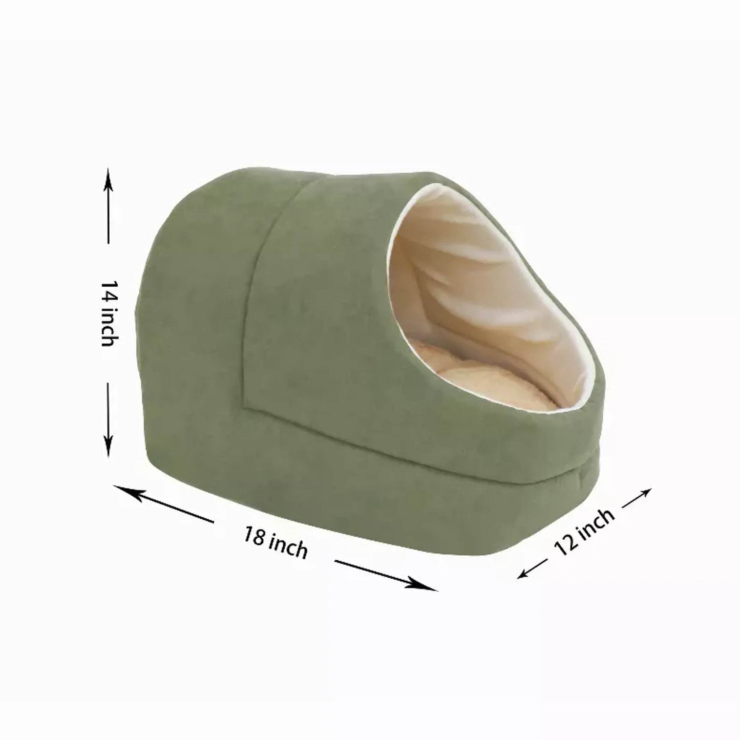 GOOPAWS Cat Cave for Cat and Warming Burrow Cat Bed, Pet Hideway Sleeping Cuddle Cave - Beasty Lux