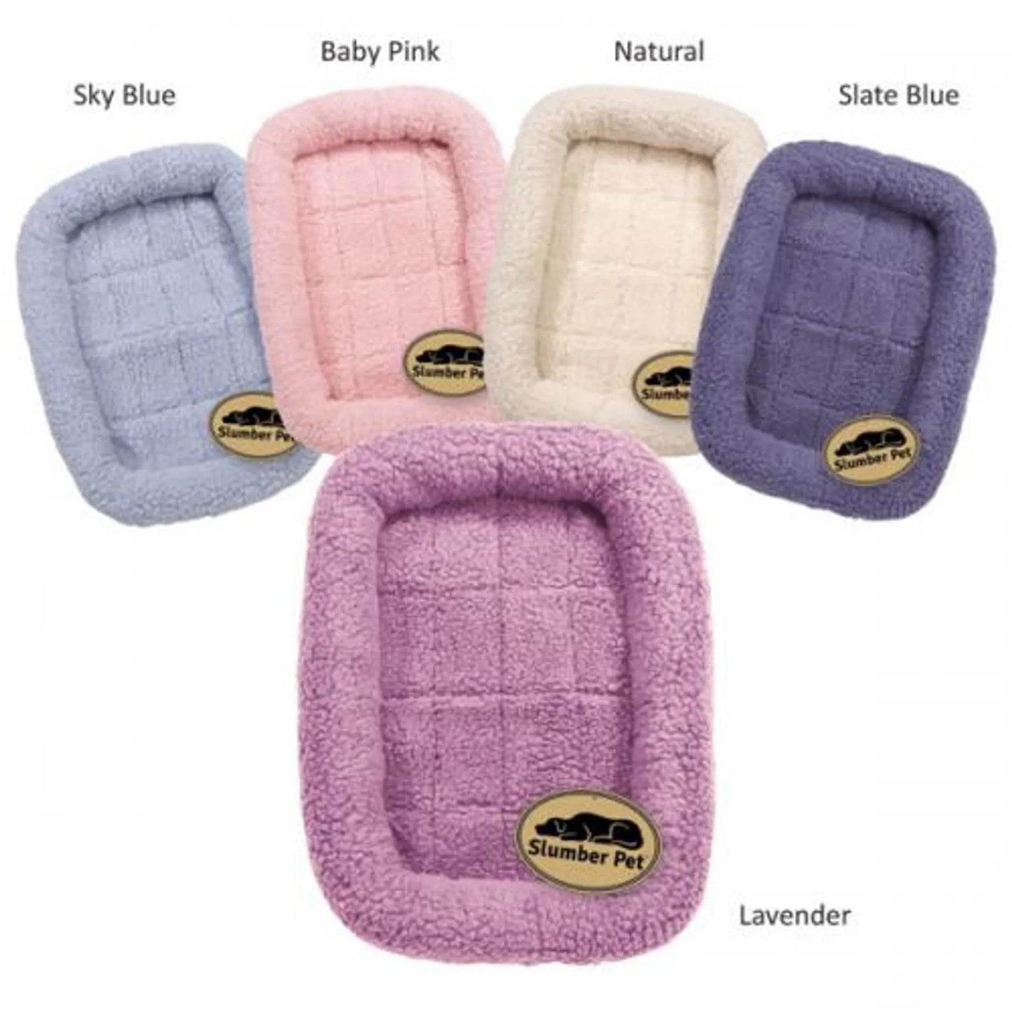 Slumber Pet Sherpa Crate Bed - Beasty Lux