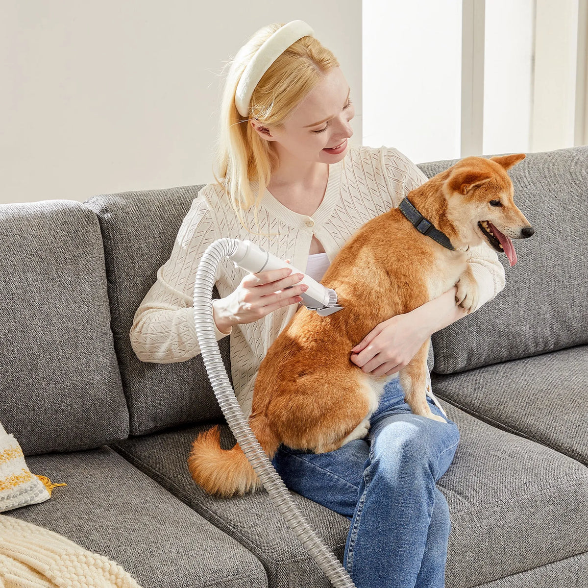 Pet Grooming & Hair Collection System