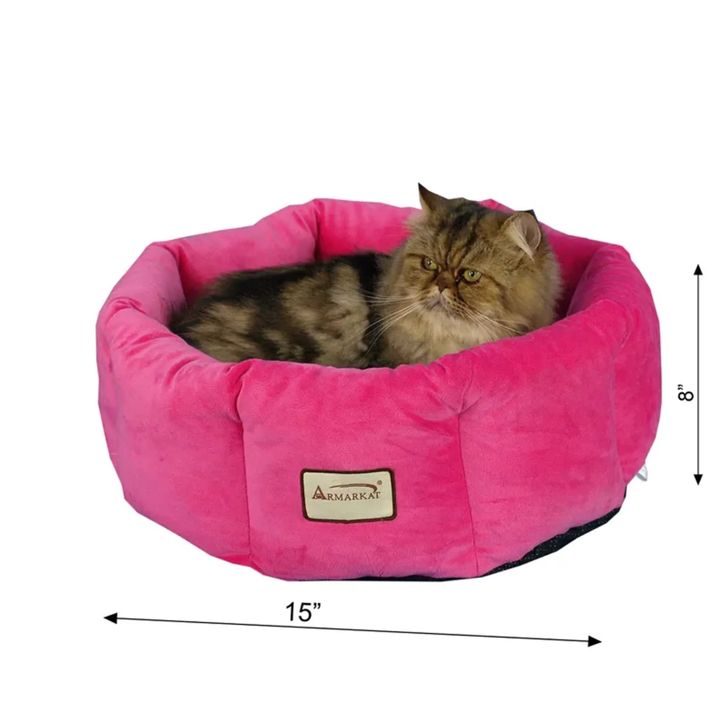 Armarkat Cat Bed, Warm and Cozy Cuddle Bed for Cats – Pink
