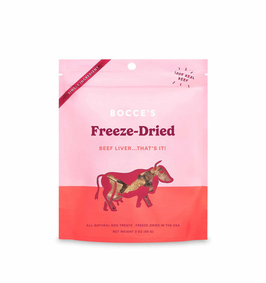 Bocce’s Bakery Freeze-Dried Beef Liver Dog Treats – 3oz