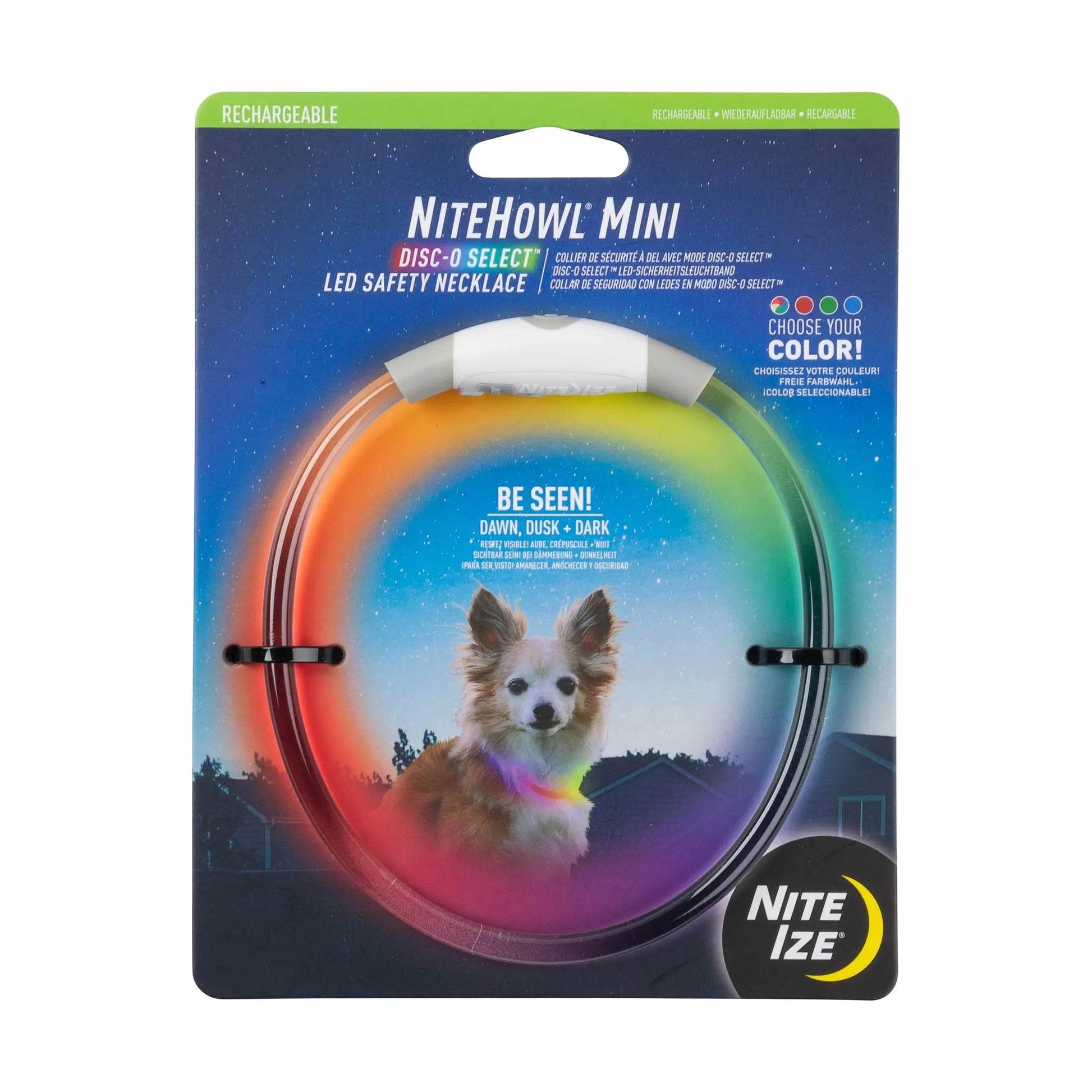 Nite Ize NiteHowl(R) Mini Rechargeable LED Safety Necklace - Disc-O Select(TM) - Beasty Lux