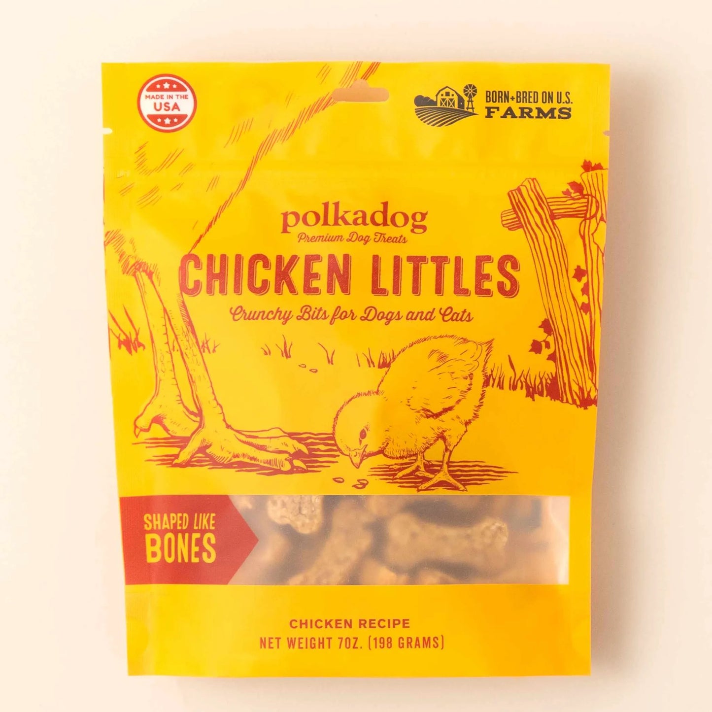 Polkadog Chicken Littles Bone Shaped Crunchy Dog