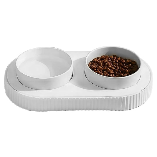 Heated water bowl for dogs and cats ceramic heated pet
