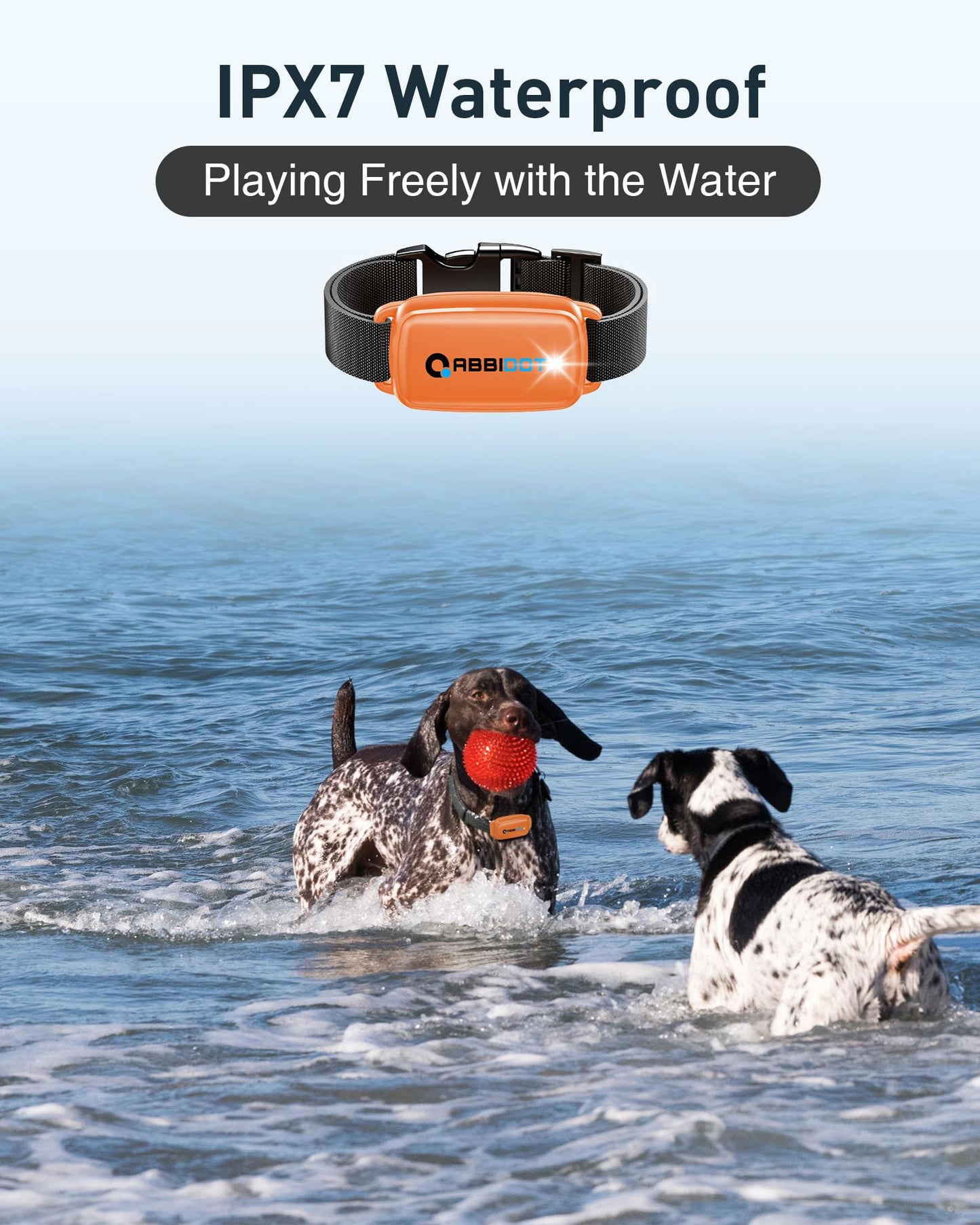 Beasty Lux ABBIDOT ABBIDOT Shock Collar 2 Dogs (15~130lbs) - 3300ft Dog Shock Collar with Remote, IPX7 Waterproof Electric Dog Training Collar with Remote for Small Medium Large Dogs (Orange)