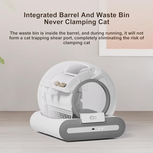 Beasty Lux DOEL DOEL Self Cleaning Cat Litter Box, 65L Capacity Automatic Cat Litter Box, Smart Cat Litter Machine with APP Control, Electric Self Scooping Litter Box, Pet Safety Protection Litter Box