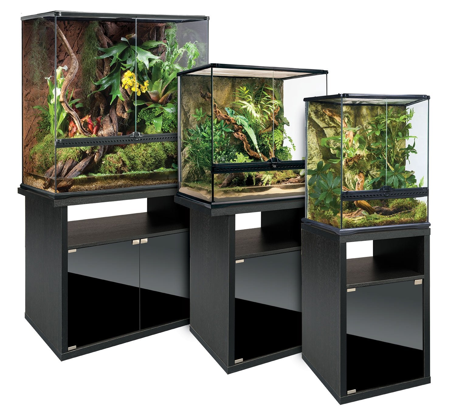 Beasty Lux Exo Terra Exo Terra Terrarium Cabinet, 18", Black