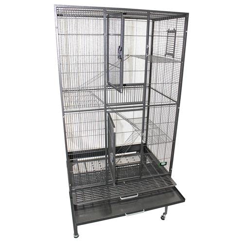 Beasty Lux Exotic Nutrition Exotic Nutrition Congo Cage - Durable 68" Tall Cage - for Sugar Gliders, Squirrels, Marmosets & Other Small Pets