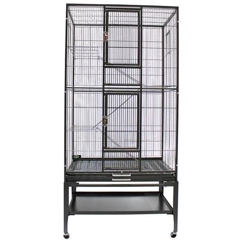 Beasty Lux Exotic Nutrition Exotic Nutrition Congo Cage - Durable 68" Tall Cage - for Sugar Gliders, Squirrels, Marmosets & Other Small Pets