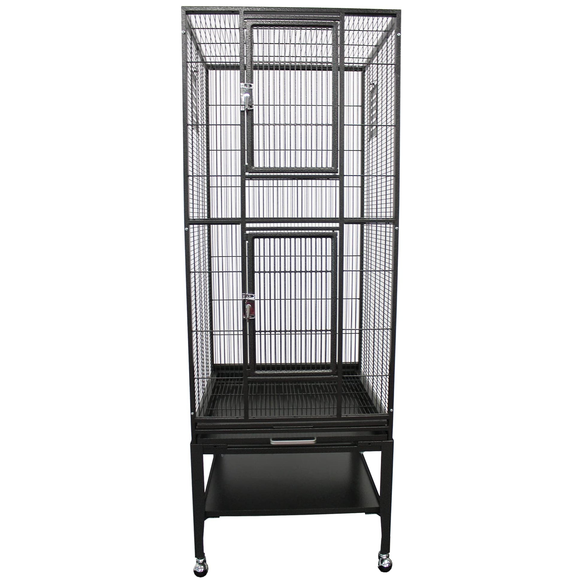 Beasty Lux Exotic Nutrition Madagascar Cage - 60" Tall Durable Spacious Metal Cage - for Sugar Gliders, Squirrels, Marmosets & Other Small Pets