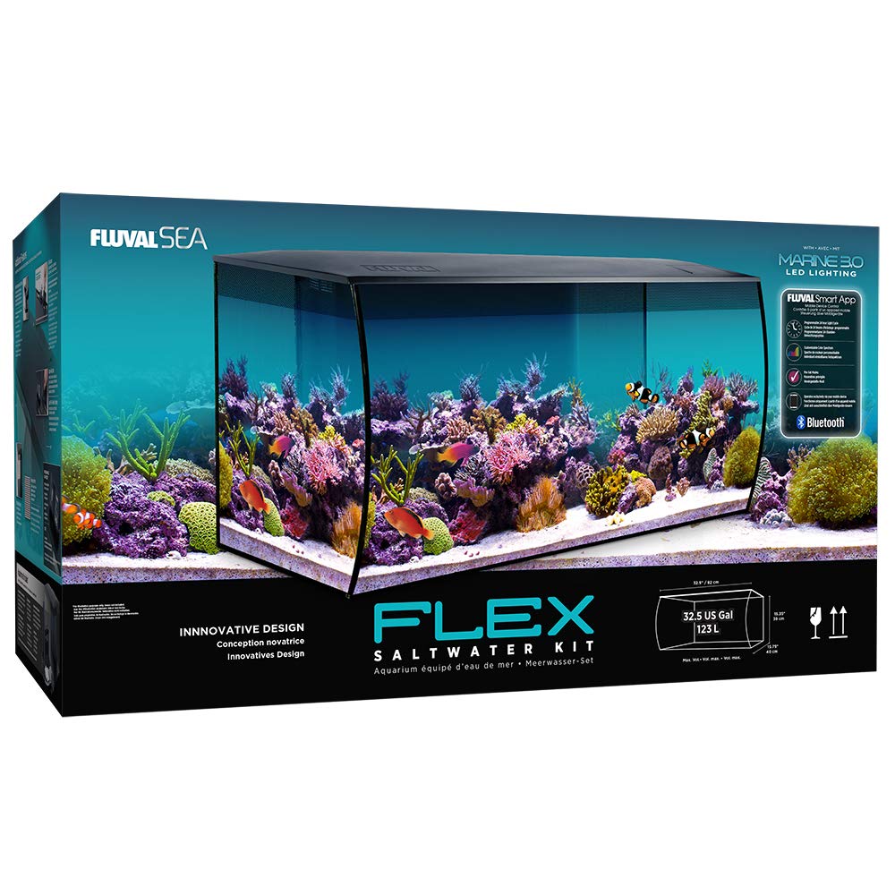 Beasty Lux Fluval Fluval Sea Flex Saltwater Aquarium Kit - Black - 123 L (32.5 US gal)