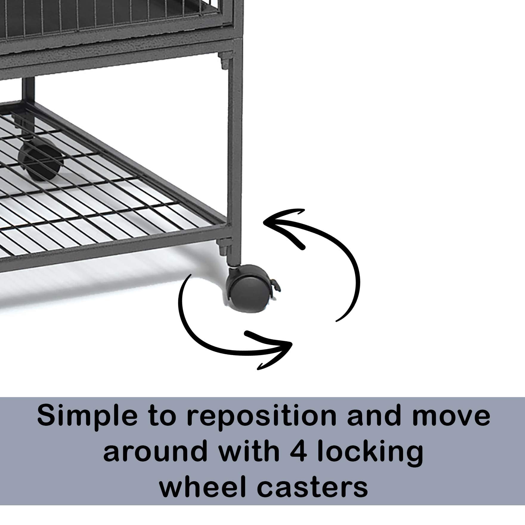 Beasty Lux MidWest Homes for Pets MidWest Deluxe Critter Nation Single Unit Small Animal Cage (Model 161) Includes 1 Leak-Proof Pans, 1 Shelf, 1 Ramps w/ Ramp Cover & 4 locking Wheel Casters, Measures 36"L x 25"W x 38.5"H Inches, Ideal for Dagus, Rats, Ferrets, Sugar Gliders