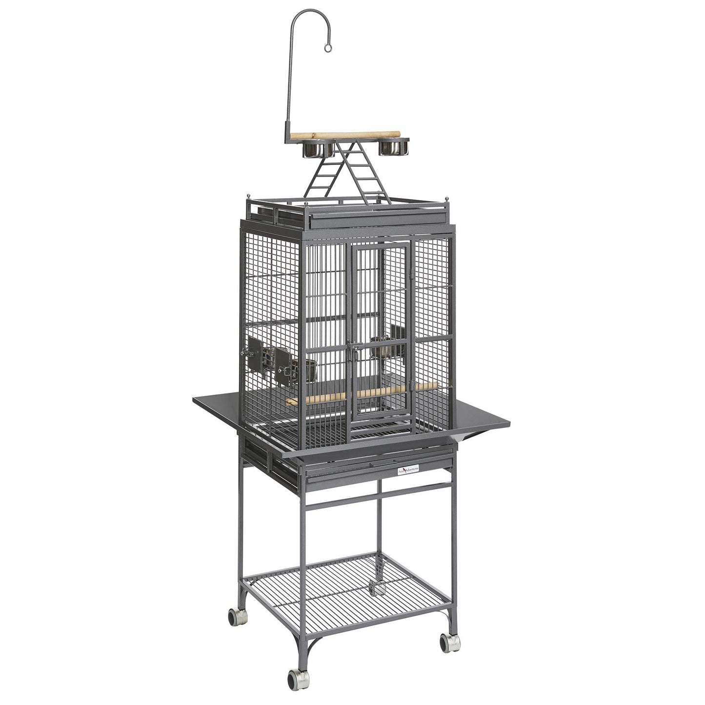 Beasty Lux MidWest Homes for Pets Midwest Homes for Pets Nina Bird Cage-Platinum Play Top