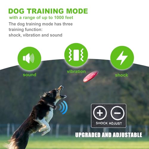 Beasty Lux PETDIVA Dog Training Collar Anti Barking Collar 2 in 1 System, 2024 Upgraded Dog Training Anti Barking Device, Automatically Switch, Dog Training No Barking Collar Dual Independent System