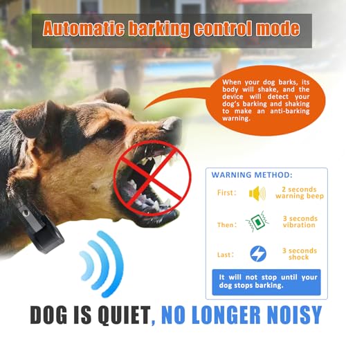 Beasty Lux PETDIVA Dog Training Collar Anti Barking Collar 2 in 1 System, 2024 Upgraded Dog Training Anti Barking Device, Automatically Switch, Dog Training No Barking Collar Dual Independent System