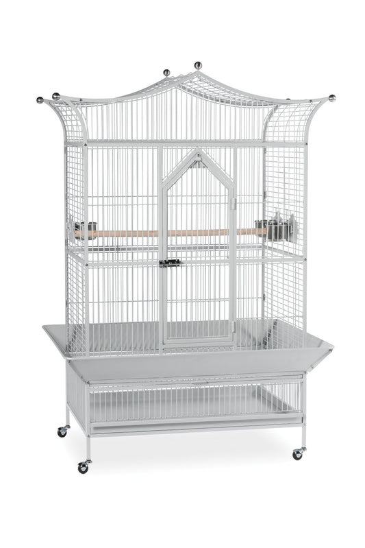 Beasty Lux PH Prevue Hendryx Prevue Pet Products Large Royalty Bird Cage, Pewter Hammertone