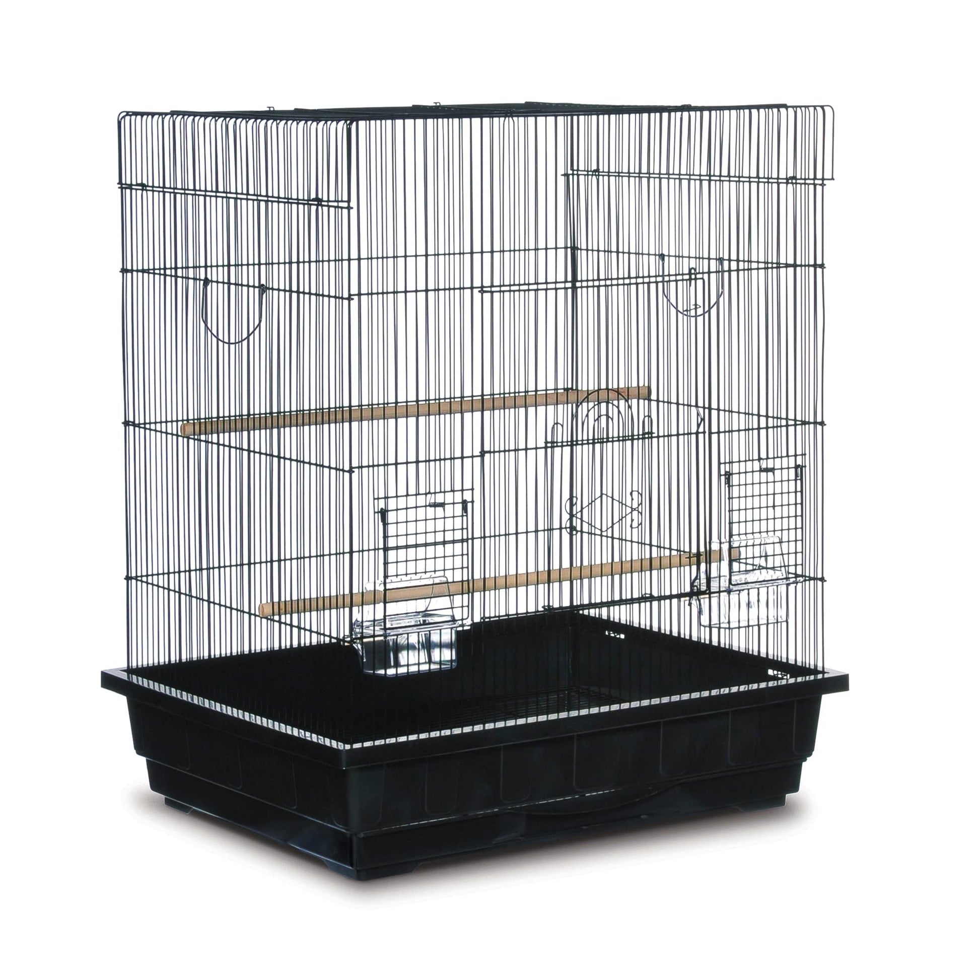 Beasty Lux PH Prevue Hendryx Prevue Pet Products Square Top Parakeet Cage, Black