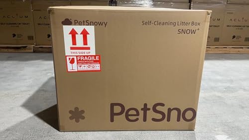 Beasty Lux PetSnowy PetSnowy (Premium Version) Snow+ Self Cleaning Litter Boxes for Cats Zero Litter Tracking Waste Auto-Sealing Whisper Quiet Automatic Cat Litter Box Self Cleaning for 3.3-20 lbs…