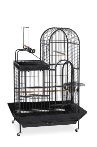 Beasty Lux Prevue Pet Products Prevue Pet Products 3159 Deluxe Double Top Bird Cage Black Hammertone