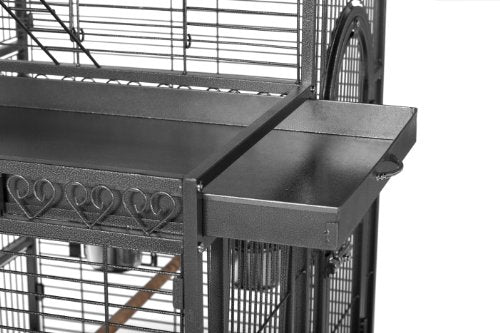 Beasty Lux Prevue Pet Products Prevue Pet Products 3159 Deluxe Double Top Bird Cage Black Hammertone