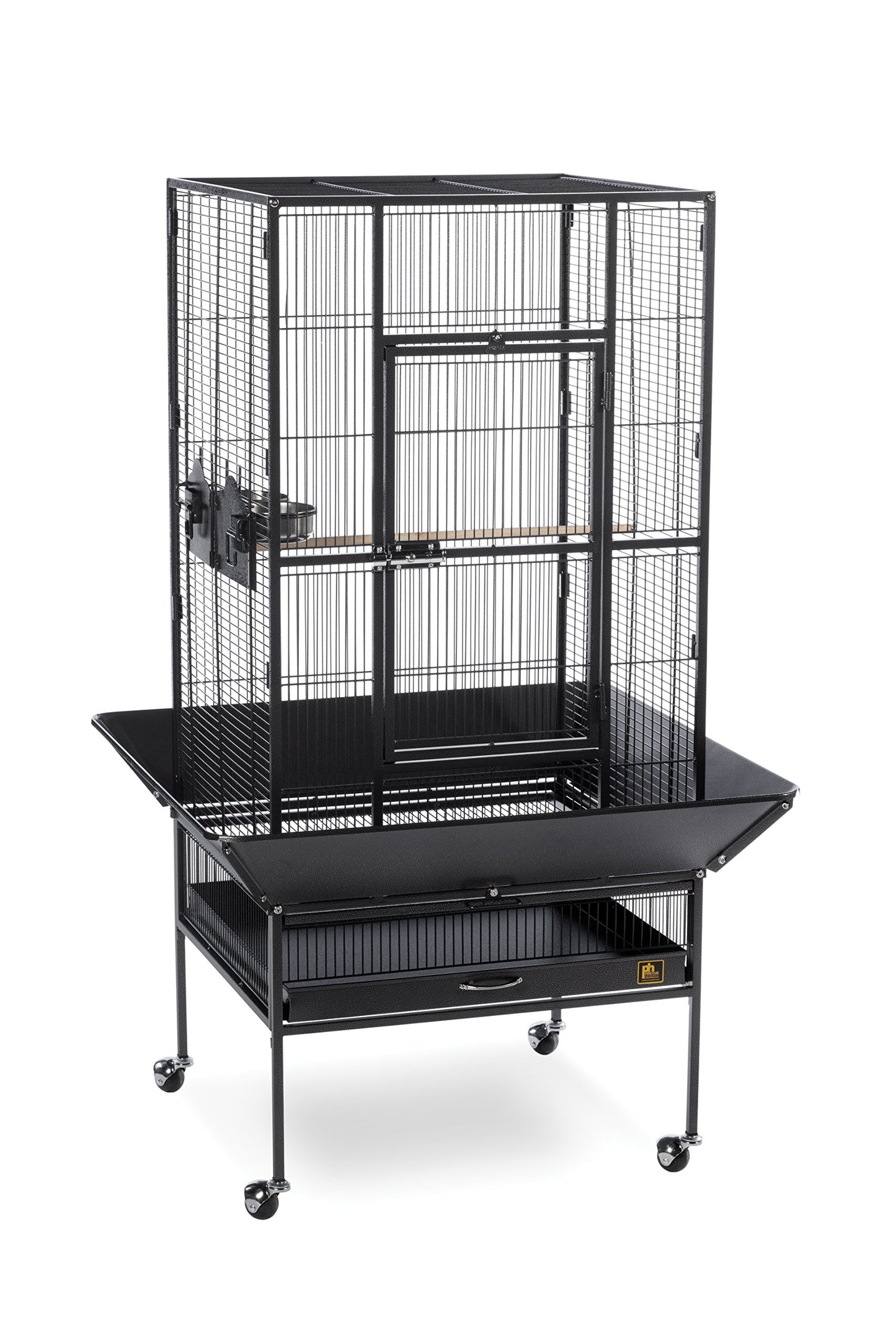 Beasty Lux Prevue Pet Products Prevue Pet Products 3352BLK Park Plaza Bird Cage, Black Hammertone