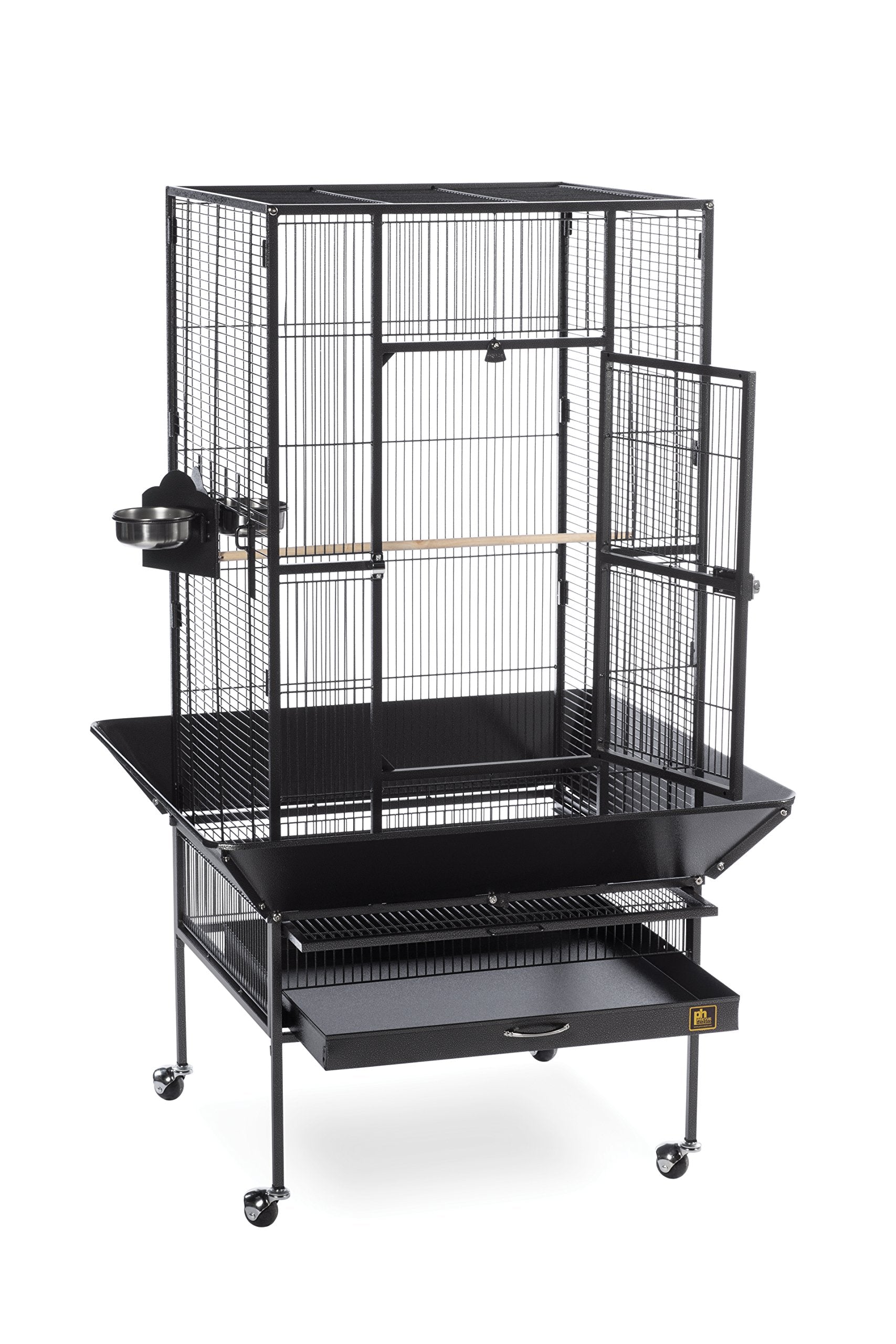 Beasty Lux Prevue Pet Products Prevue Pet Products 3352BLK Park Plaza Bird Cage, Black Hammertone