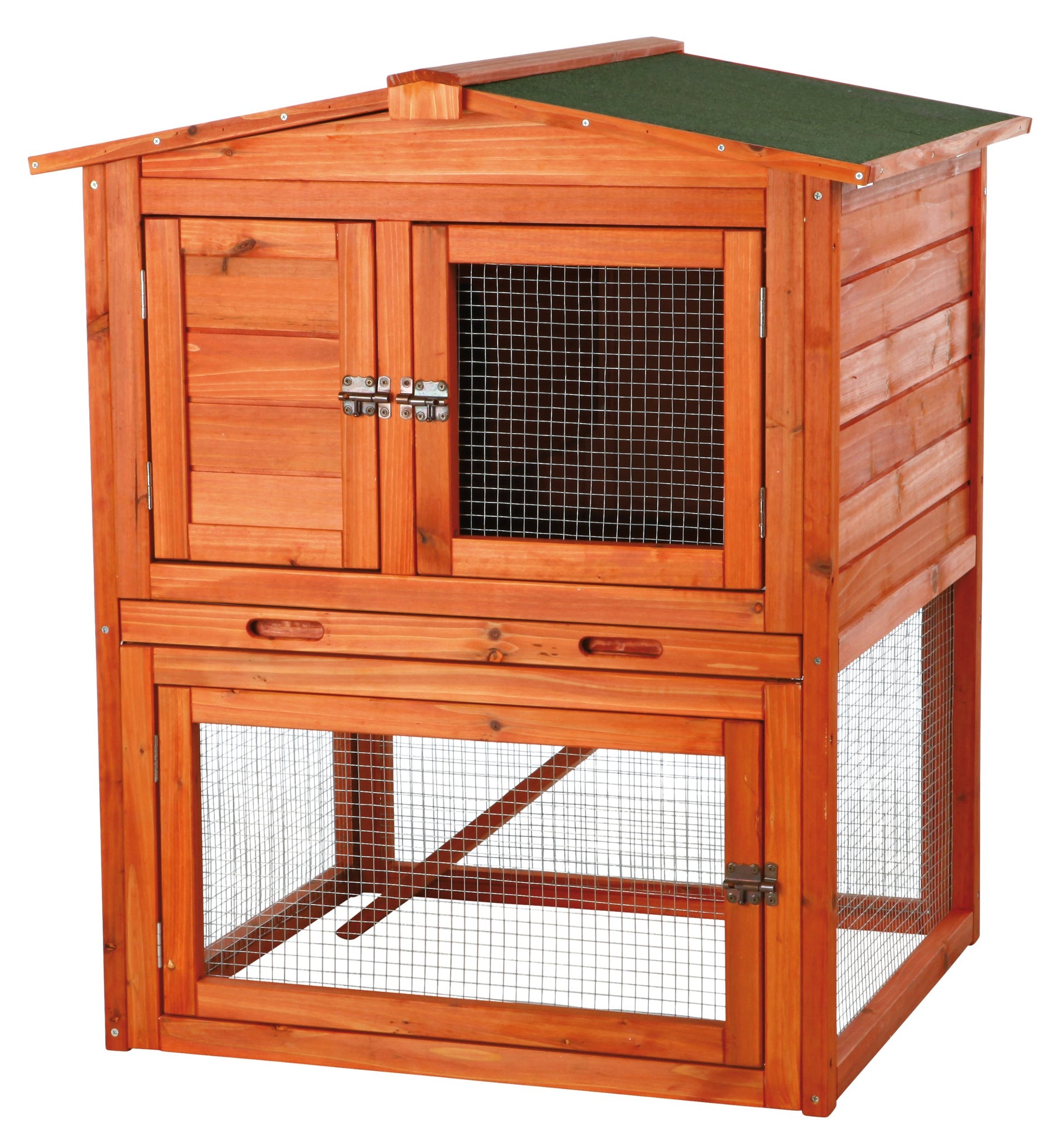 Beasty Lux TRIXIE TRIXIE Pet Products Rabbit Hutch with Peaked Roof, Small