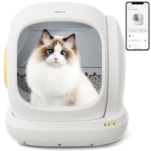 Beasty Lux TailTale UBPet Self Cleaning Litter Box - 75L Extra Large Automatic Cat Litter Box with APP Control/Safety/Low Noise/Use Easily for Cats from 3.3 to 22 pounds