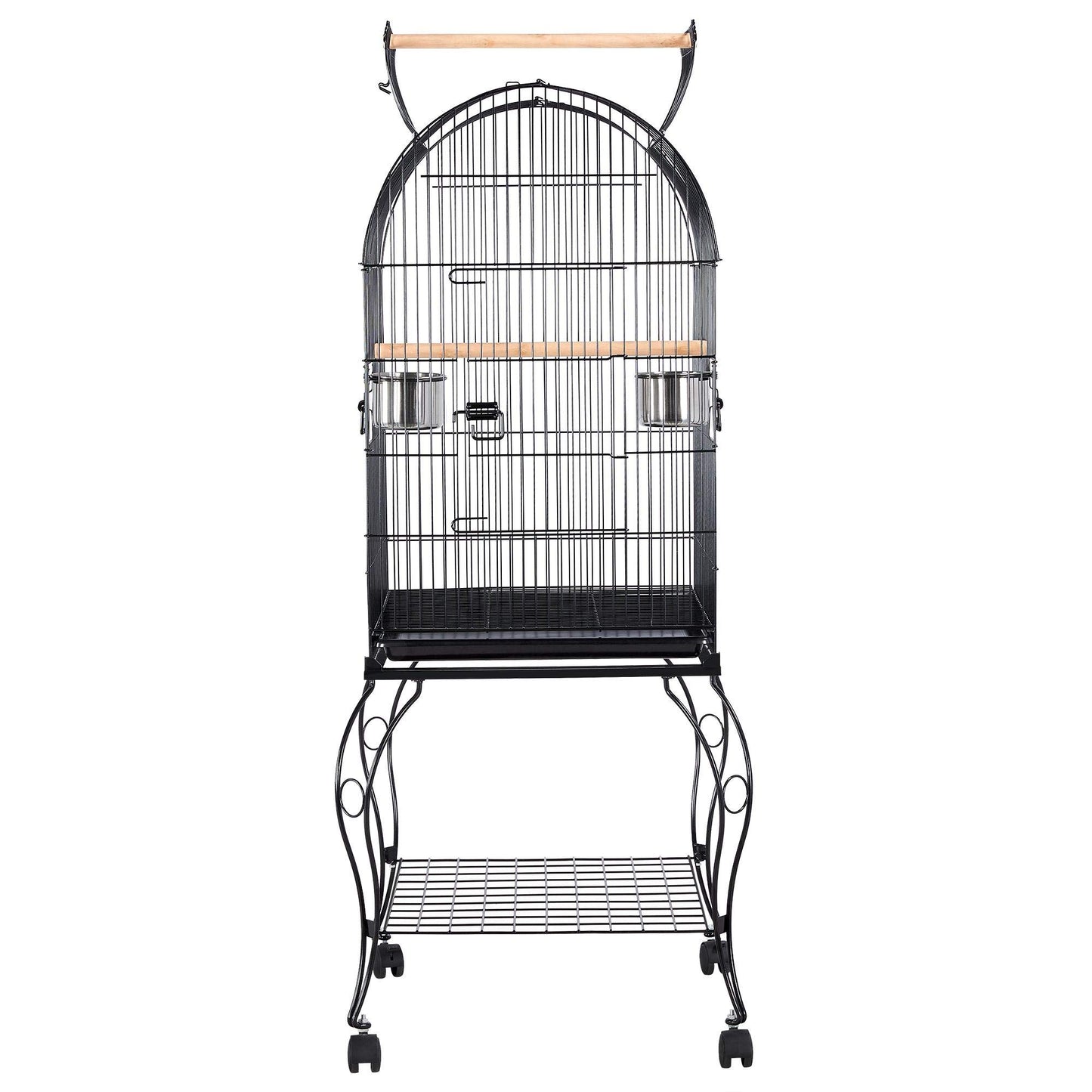 Beasty Lux Topeakmart Topeakmart Medium Open Top Parrot Bird Cage for Cockatiels Conures Green Cheek Parakeets with Rolling Stand