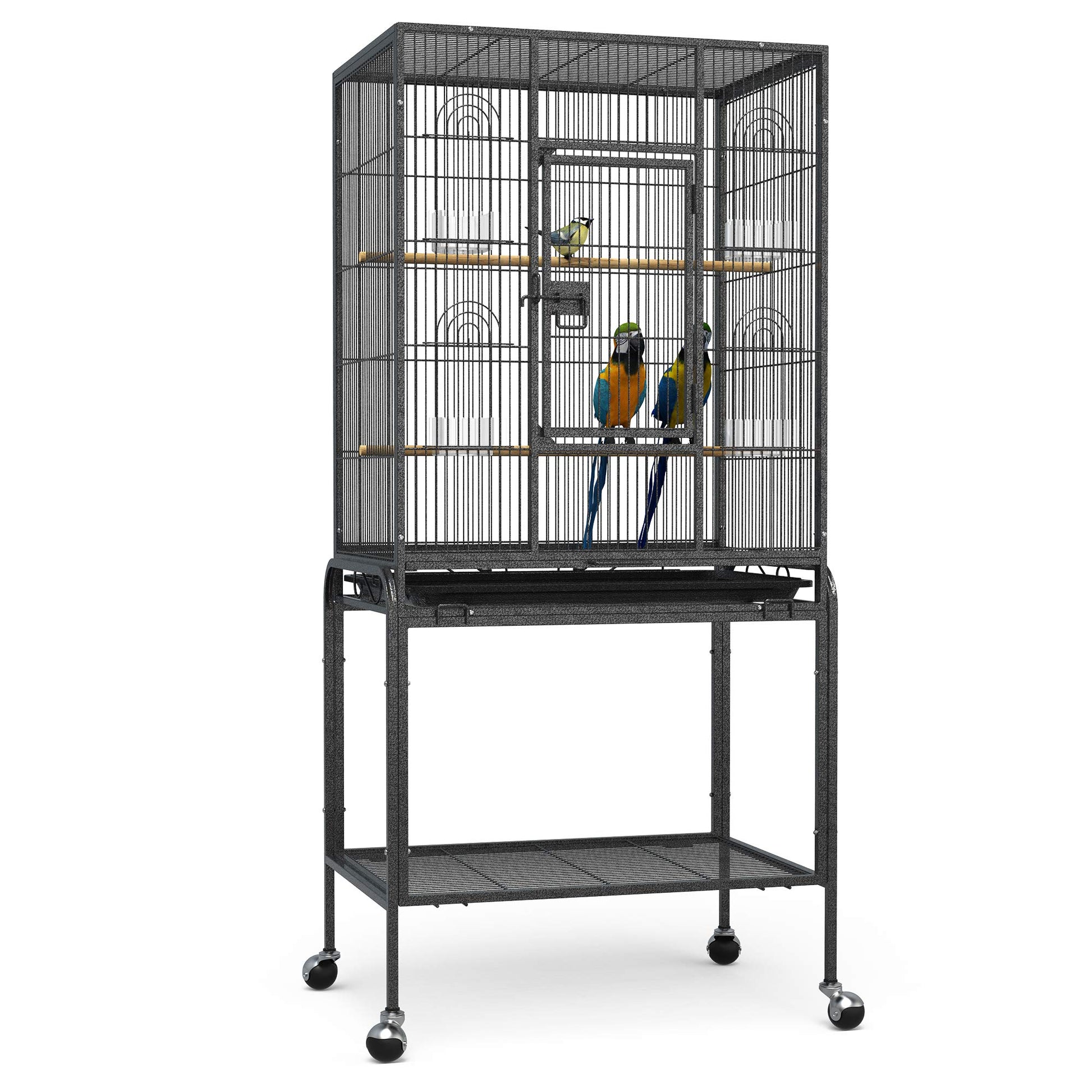 Beasty Lux YINTATECH YINTATECH 53-inch Bird Cage for Cockatiels, Parakeets, Parrots, Lovebirds, Canaries, Finch, Pigeons, Parrotlet - Solid, Durable, Spacious, Easy to Clean, Highly Mobile