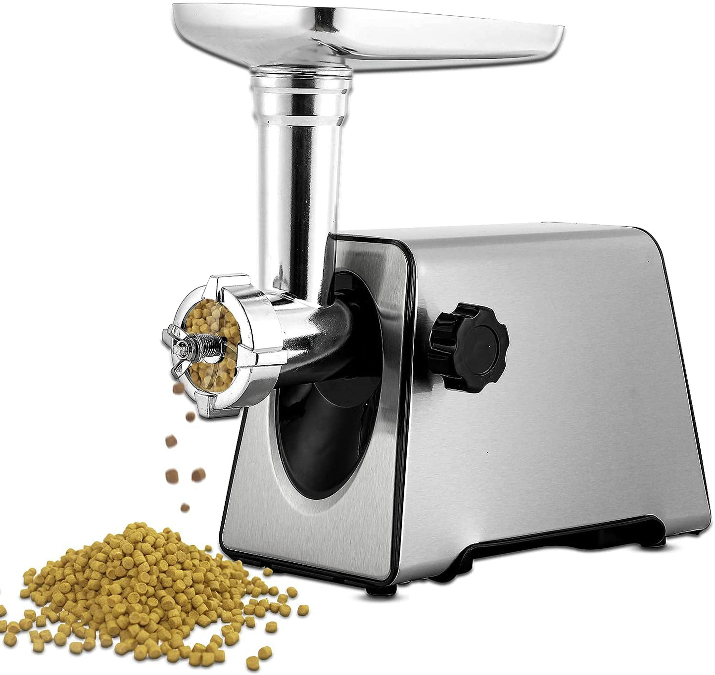 Beasty Lux YUCHENGTECH YUCHENGTECH Electric Animal Feed Food Pellet Machine Electric Birds Fishing Bait Granulator Pelleter Dog Cat Food Pellet Mell Making Machine 110V/60Hz (5.0mm for Rabbit)